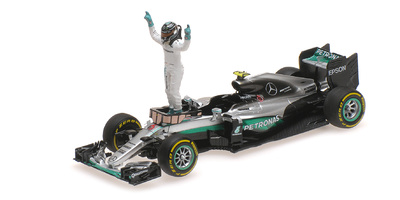 Mercedes W07 nº 6 Nico Rorberg con figura (2016) Minichamps 1:43