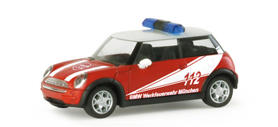 Mini Cooper "BMW Plant Fire Department" Herpa 1/87