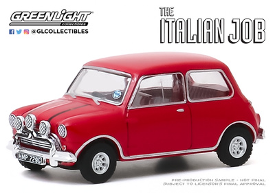 Mini Cooper S 1275 " The Italian Job" (1969) Greenlight 1/64