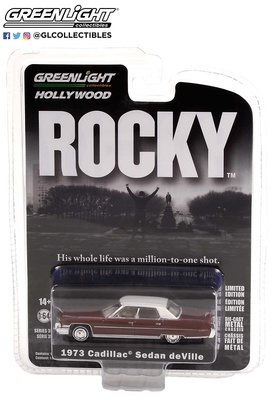 Miniatura Cadillac Sedan deVille pelicula Rocky (1976) Greenlight 44950A escala 1/64