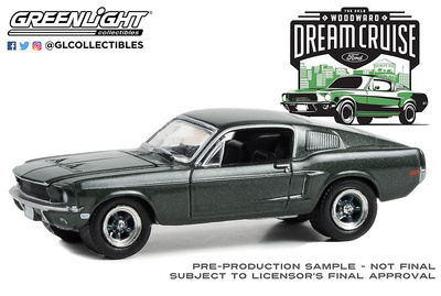 Miniatura Ford Mustang GT Fastback (1968) Greenlight 37280E escala 1/64