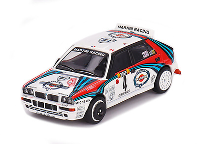 Miniatura Lancia Delta HF Integrale Evoluzione - Rally Monte - Carlo D. Auriol - B. Occelli (1992) TSM Mini GT escala 1/64