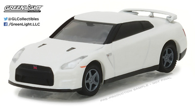 Miniatura Nissan GT-R -R35- (2014) Greenlight escala 1/64