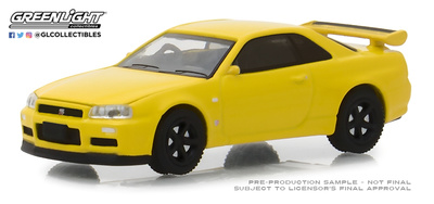 Nissan Skyline GT-R -BNR34- (2001) Greenlight 1/64