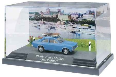 Opel Kadett C (1977) Mini-diorama Busch 1/87