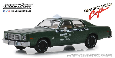 Plymouth Fury Taxi de Detroit "Superdetective en Hollywood" (1976) Greenlight 1/43