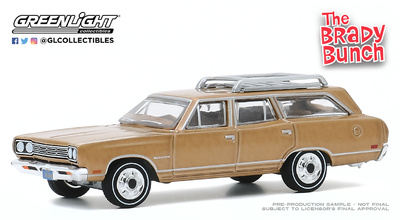 Plymouth Satellite Station Wagon - The Brady Bunch (1969) Greenlight 1/64