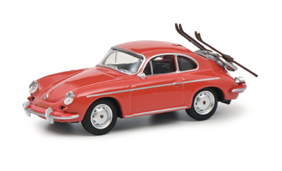 Porsche 356 con esquís (1962) Schuco 1/64