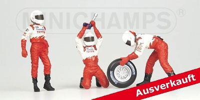 Toyota-Panasonic Pitstop Neumáticos delanteros (2002) Minichamps 1/43