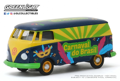 Volkswagen T1 Panel Van "Carnaval do Brasil 2020" Greenlight 1/64
