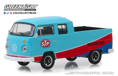 Volkswagen T2 Doble Cabina Pick Up "STP" (1976) Greenlight 1/64