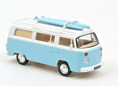 Volkswagen T2B Camper Van con tablas de surf (1973) Norev 1/43