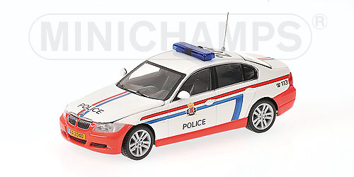 BMW Serie 3 -E90- (2005) Policia de Luxemburgo Minichamps 431024190 1/43 