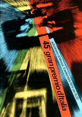 Poster del GP. F1 de Italia de 1974 