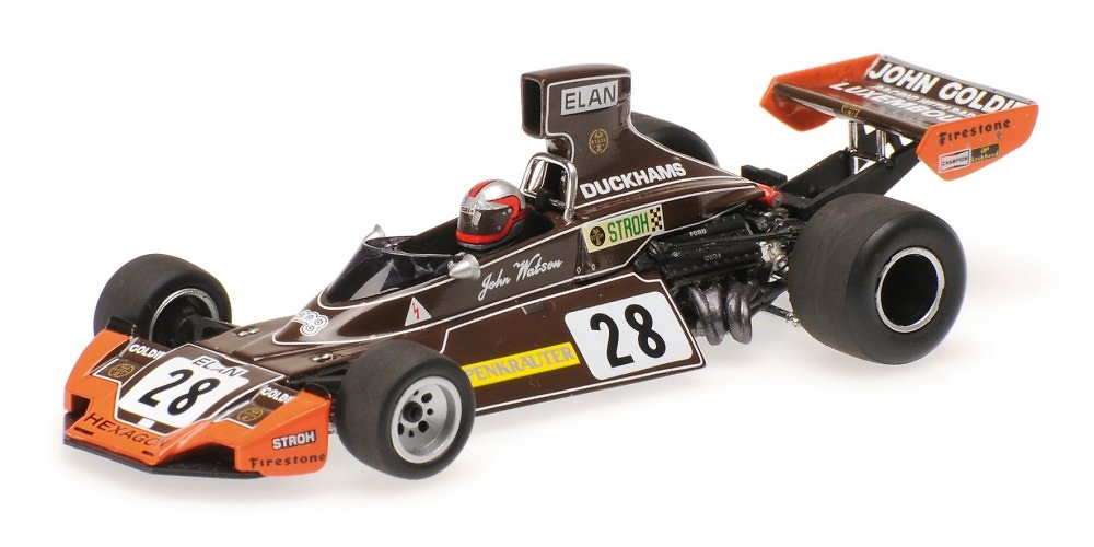 Brabham BT44 nº 28 John Watson (1974) Minichamps 400740028 1:43 