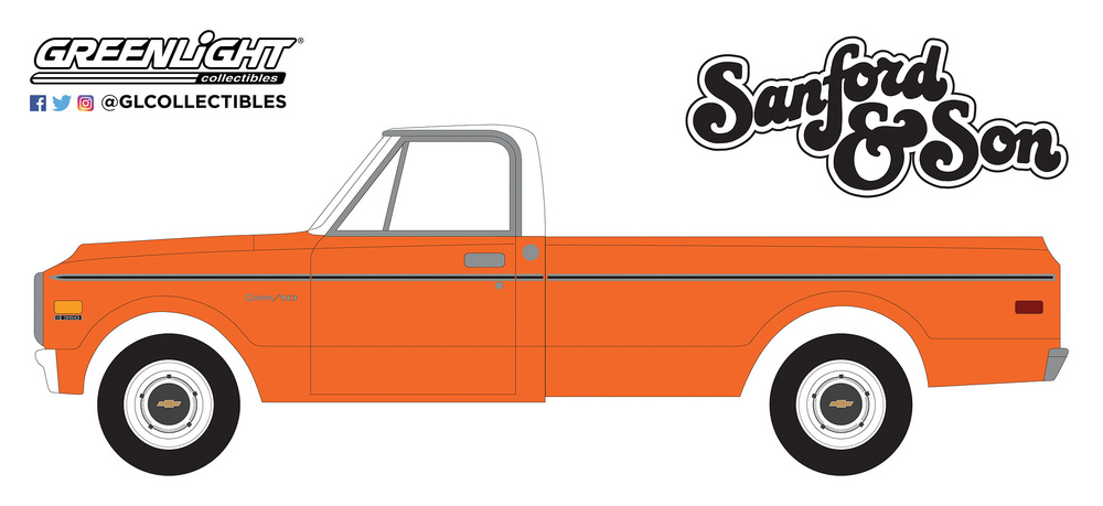 Chevrolet C-10 (1971) - Sanford and Son (1972-77 TV Series) Greenlight 44860A 1/64 
