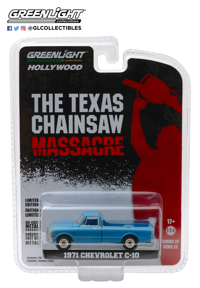 Chevrolet C-10 de 1971 The Texas Chain Saw Massacre (1974) Greenlight 44820B 1/64 