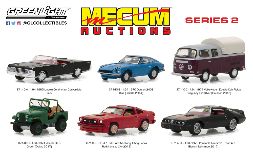 Mecum Auctions serie 2 Greenlight 37140 1/64 