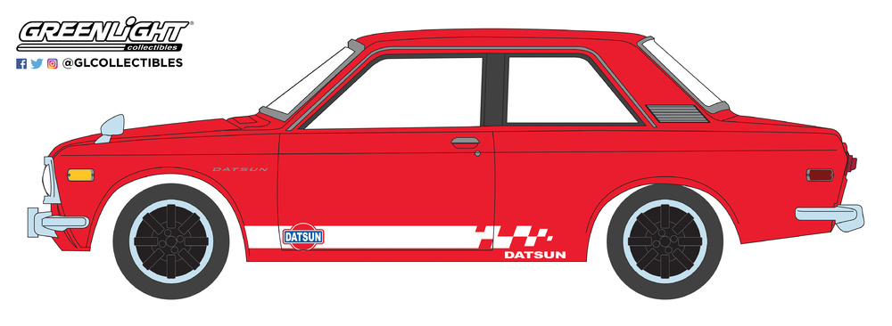 Datsun 510 Custom (1970) Greenlight 47030B 1/64 