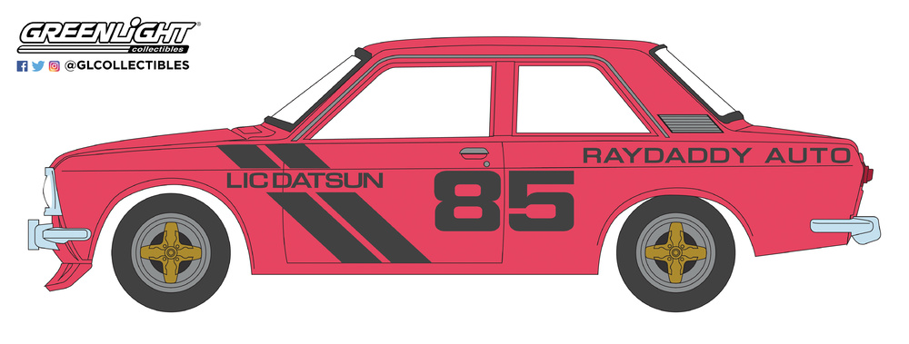 Datsun 510 nº 85 Raydaddy (1971) Greenlight 47010E 1/64 