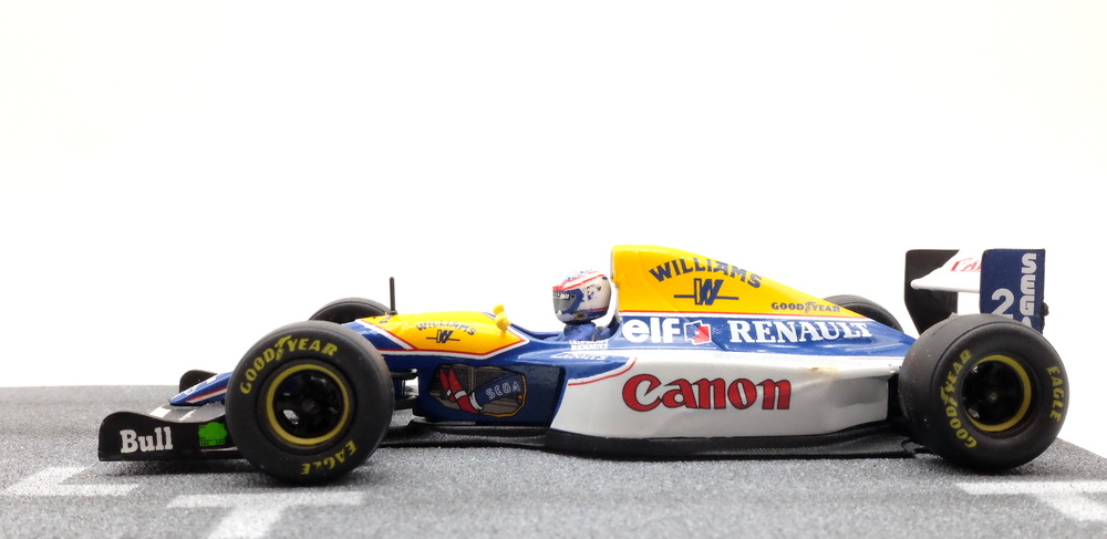 Diorama con 6 figuras Williams FW15B nº 2 Alain Prost (1993) MicroWorld BE10 1/43 
