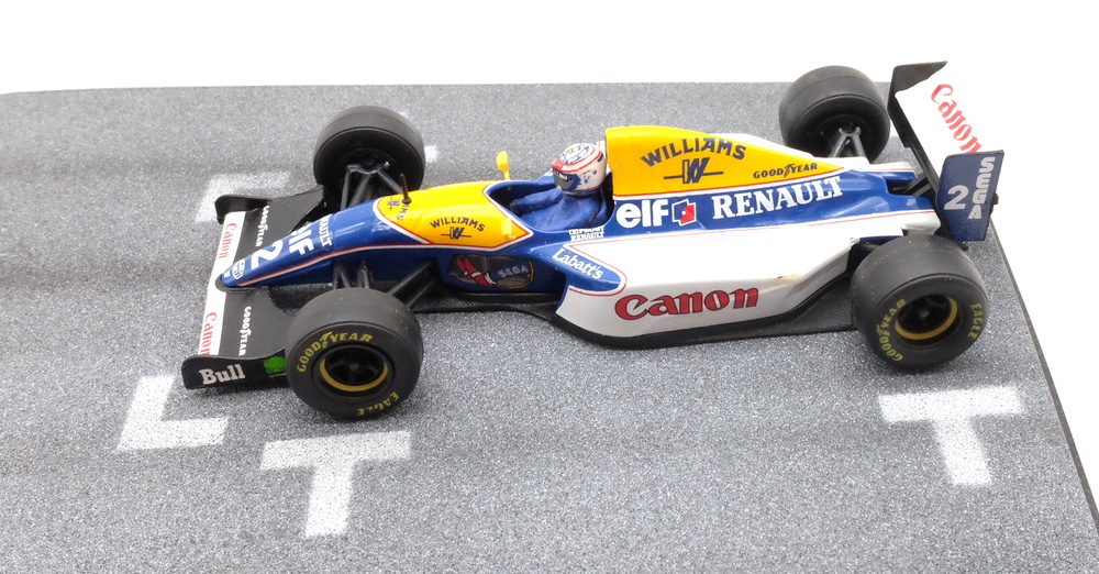 Diorama con 6 figuras Williams FW15B nº 2 Alain Prost (1993) MicroWorld BE10 1/43 