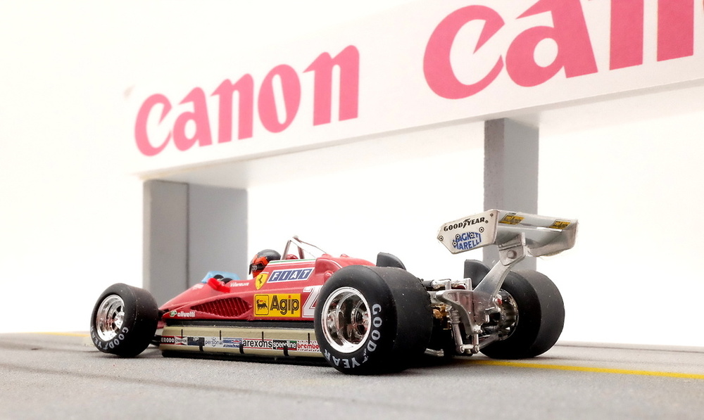 Diorama con 8 figuras Ferrari 126 C2 nº 27 