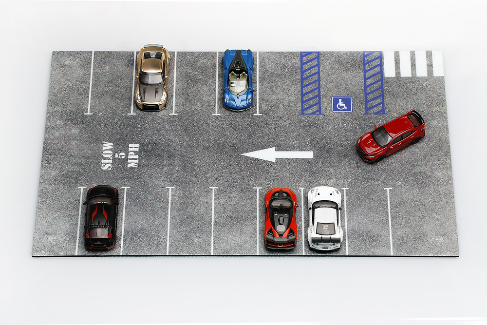Diorama de Parking a escala TSM MGTAC01 1/64 
