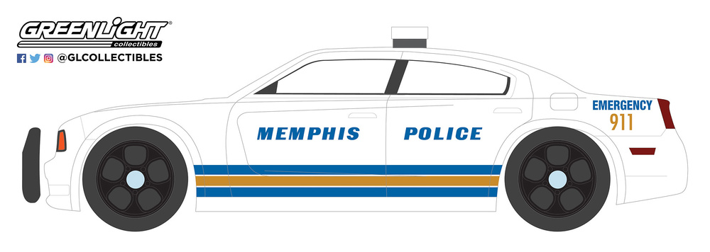 Dodge Charger - Policía de Memphis (Tennesse) (2011) Greenlight 42880E 1/64 