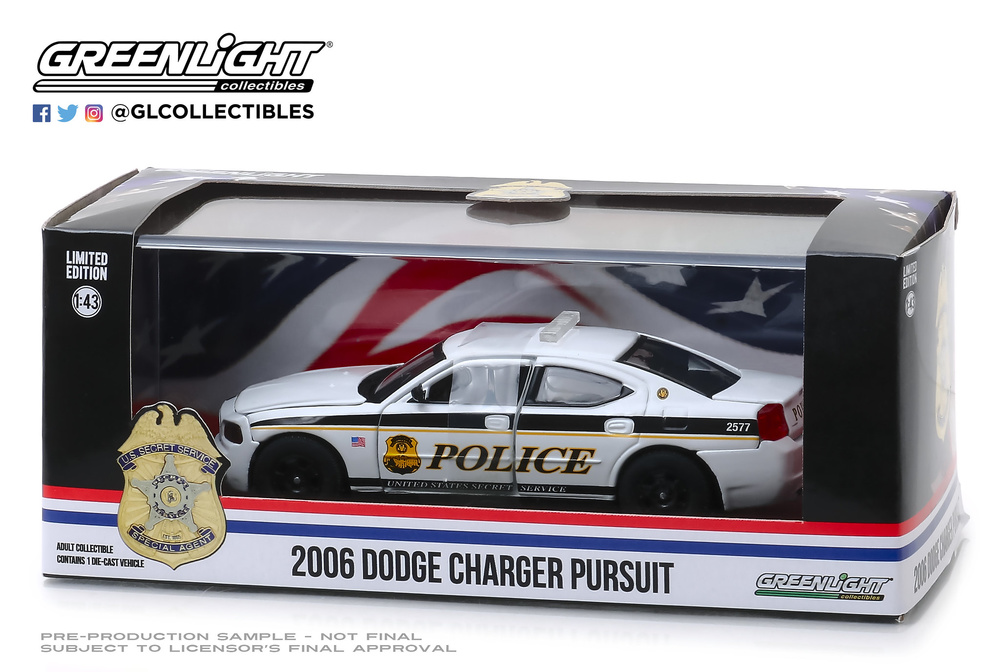 Dodge Charger Unidad de Servicio Secreto (2006) Greenlight 86171 1/43 