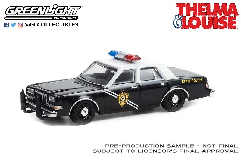 44945-E | 1:64 Hollywood Special Edition - Thelma & Louise (1991) - 1984 Dodge Diplomat - New Mexico State Police Solid Pack 