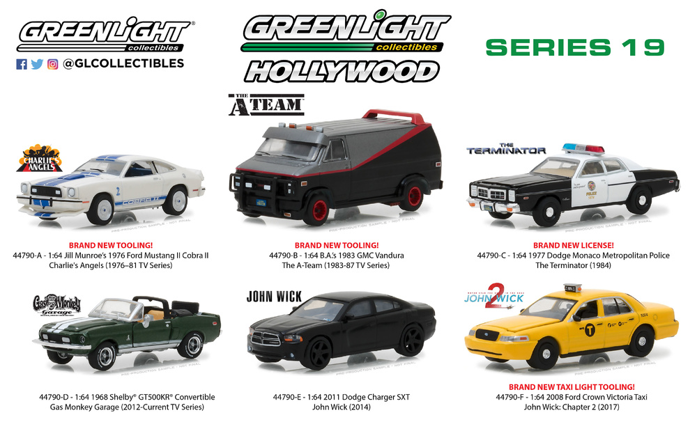 Hollywood Series 19 Greenlight 1/64 