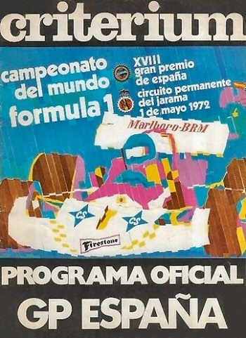 Poster GP. F1 España 1972 