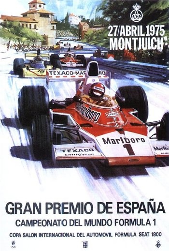 Poster del GP. F1 de España de 1975 