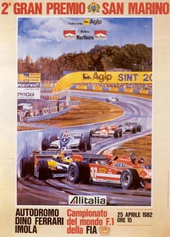 Poster del GP. F1 de San Marino de 1982 