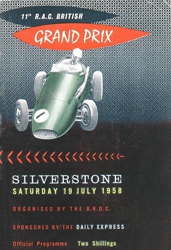 Poster del GP. F1 de Gran Bretaña de 1958 