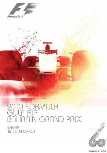 Poster del GP. F1 de Bahrein de 2010 