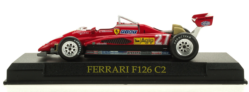 Ferrari F126 C2 nº 27 Gilles Villeneuve (1982) Fabbri 1/43 