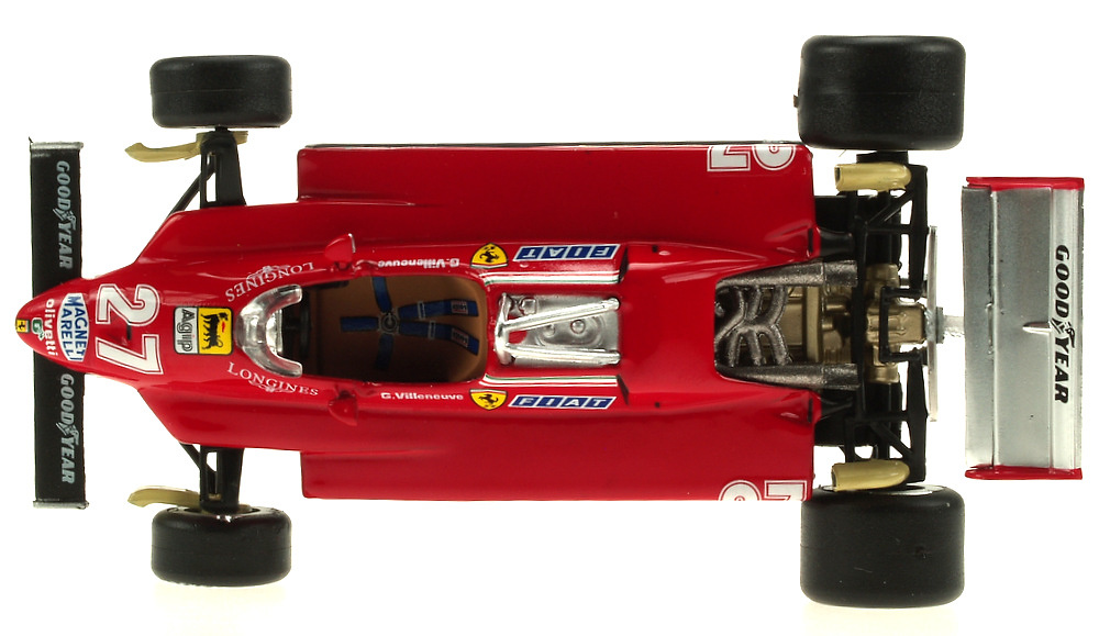 Ferrari F126 C2 nº 27 Gilles Villeneuve (1982) Fabbri 1/43 