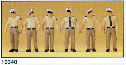 Figuras Policia Alemana Uniforme Preiser 10340 1/87 