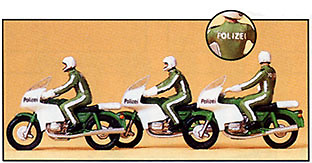 Figuras Policia Trafico con Motos Preiser 10489 1/87 