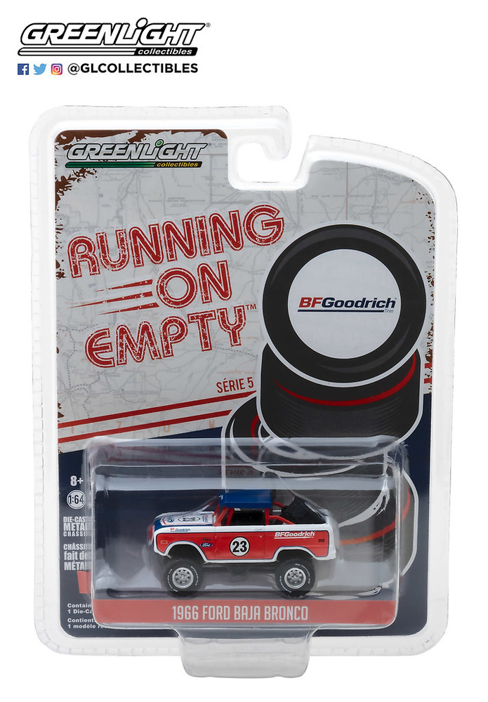Greenlight Collectibles 1:64 Scale Diecast Model All-Terrain Series 2 -  1966 Ford Baja Bronco 4x4