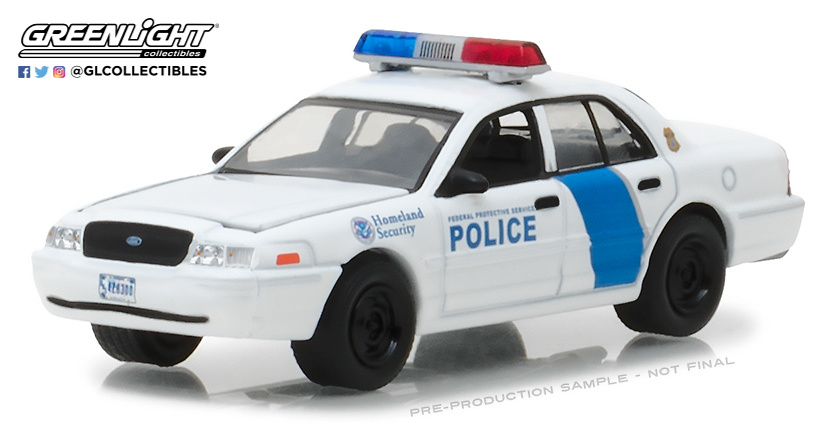 Ford Crown Victoria - Homeland Security Federal Protective Service (2011) Greenlight 1/64 