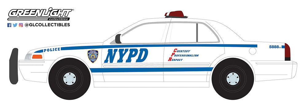 Ford Crown Victoria Police (NYPD) (2011) Greenlight 85513 1/24 