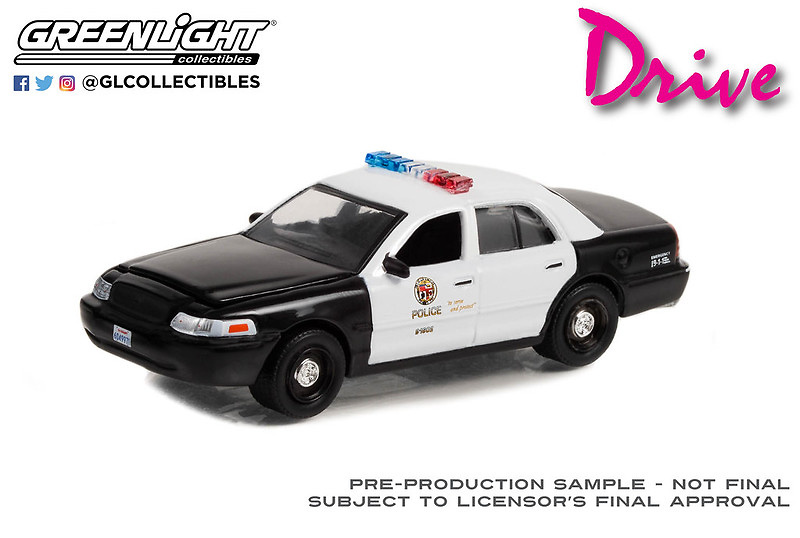 Ford Crown Victoria Police Interceptor (2001) Los Angeles Police Department (LAPD) Drive (2011) Greenlight 44970E 1/64 