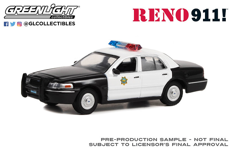 Ford Crown Victoria Police Interceptor - Reno 911! (1998) Greenlight 44980B 1/64 