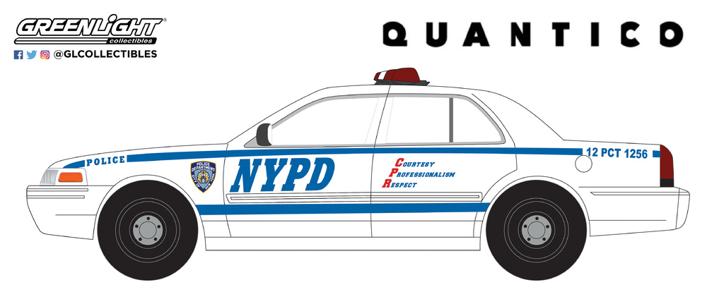 44830F Quantico (2015-18 TV Series) - 2003 Ford Crown Victoria Police Interceptor New York City Police Dept (NYPD) 