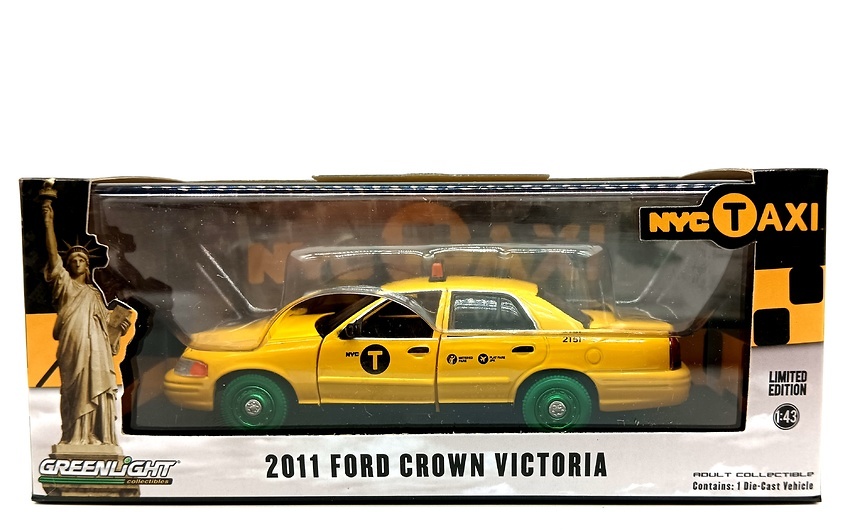 Ford Crown Victoria Taxi de Nueva York (2011) Green Machine 86164 1/43 