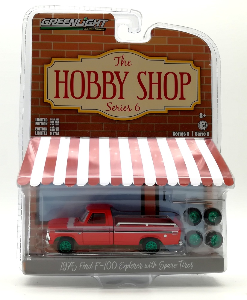 97060-E 1:64 The Hobby Shop Series 6 - 1975 Ford F-100 Explorer with Spare Tires 