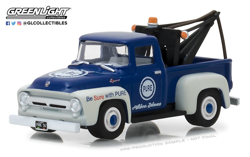 41050-A 1:64 Running on Empty Series 5 - 1956 Ford F-100 with Drop-in Tow Hook Pure Oil 'Be Sure With Pure' 
